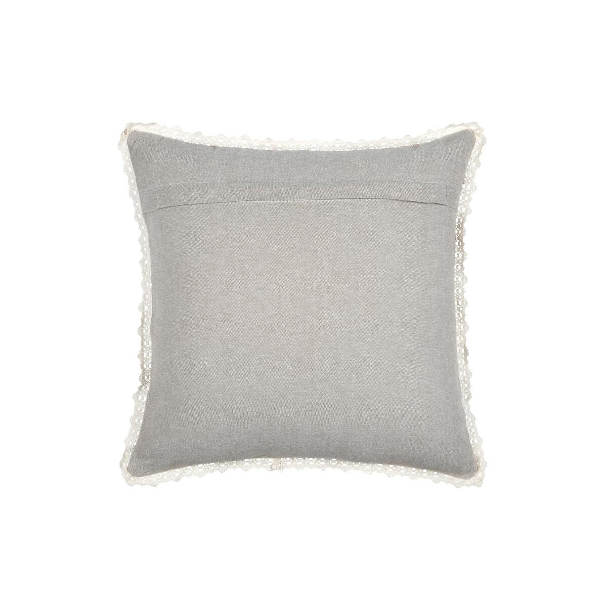 Poduszka dekoracyjna CLARINE z koronką, 40 x 40 cm