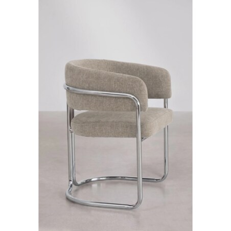 Kwietnik metalowy loftowy z 2 osłonkami 56,5/34,5x25,5/20x25,5/20 cm NARDO-3 beżowy