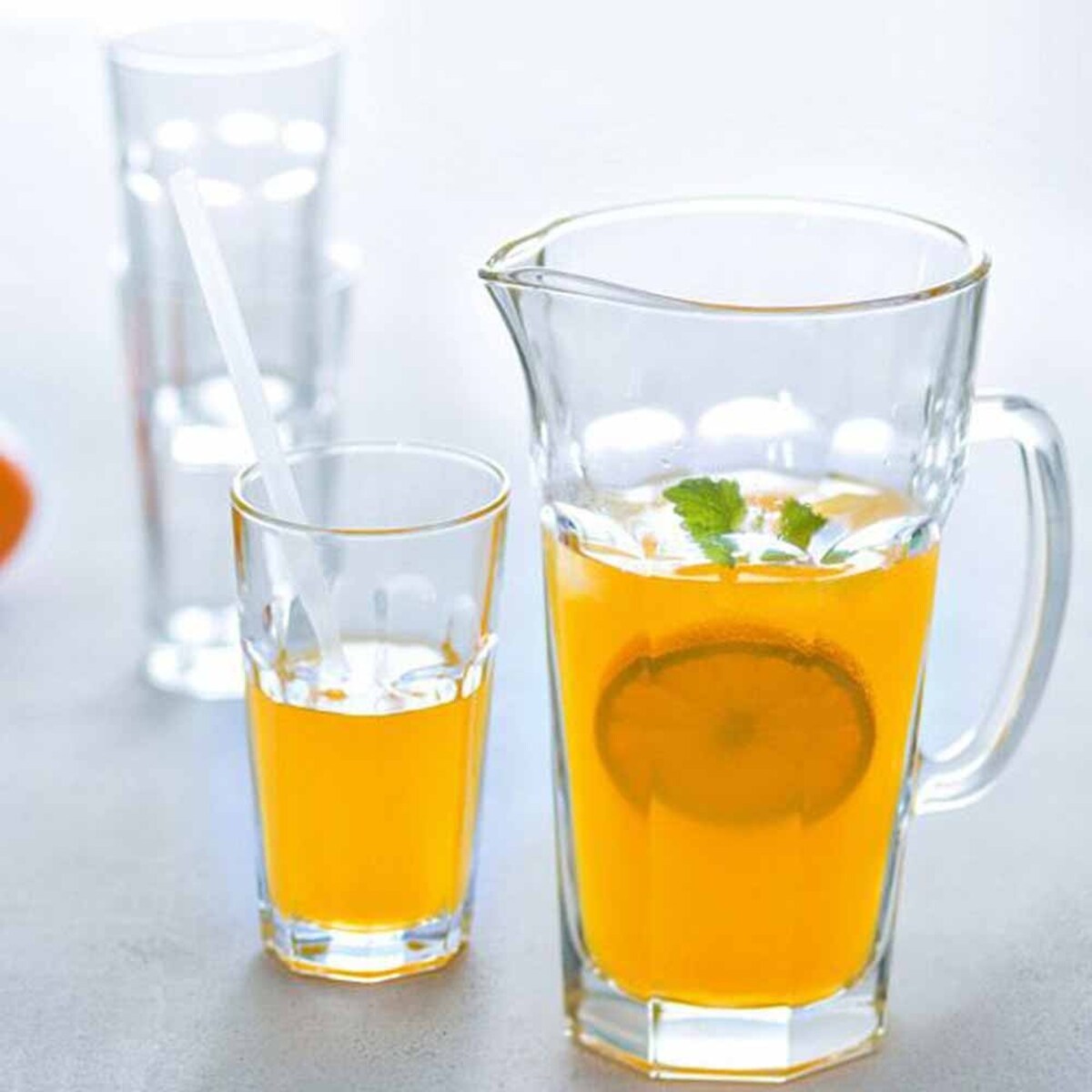 Dzbanek ze szklankami - zestaw 7cz. Tumbler Rock - Leonardo