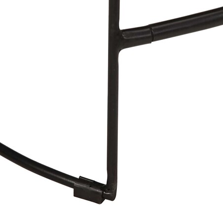 vidaXL Hokery barowe 2 szt. Czarny 46x38x52 cm Drewno lite Mango