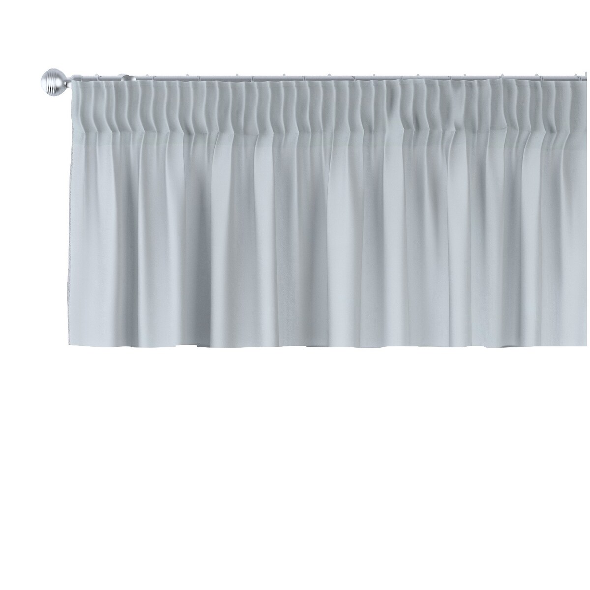 Lambrekin na taśmie marszczącej 260x40 szary