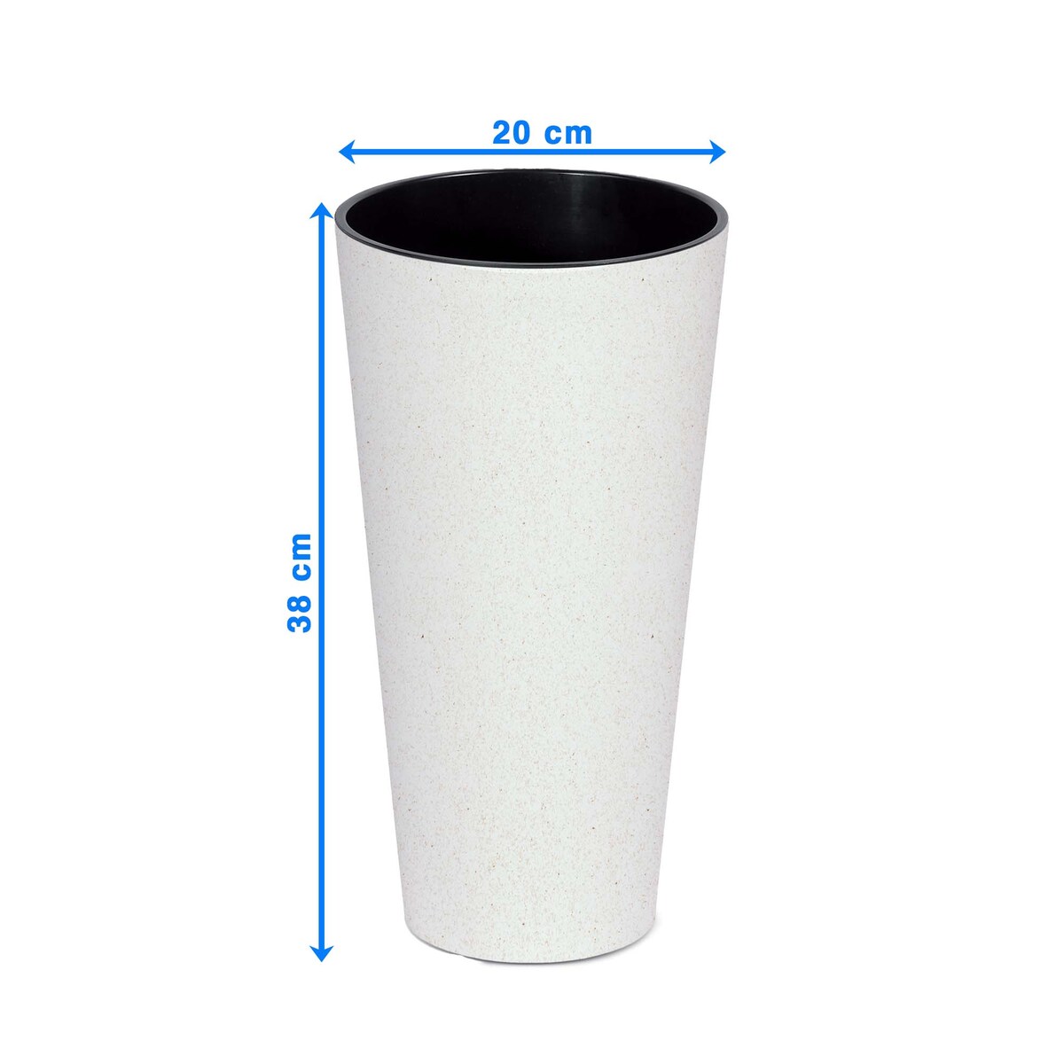 Donica Doniczka Ogrodowa 20 Cm Na Taras Do Ogrodu Domu Eco Wood Biała