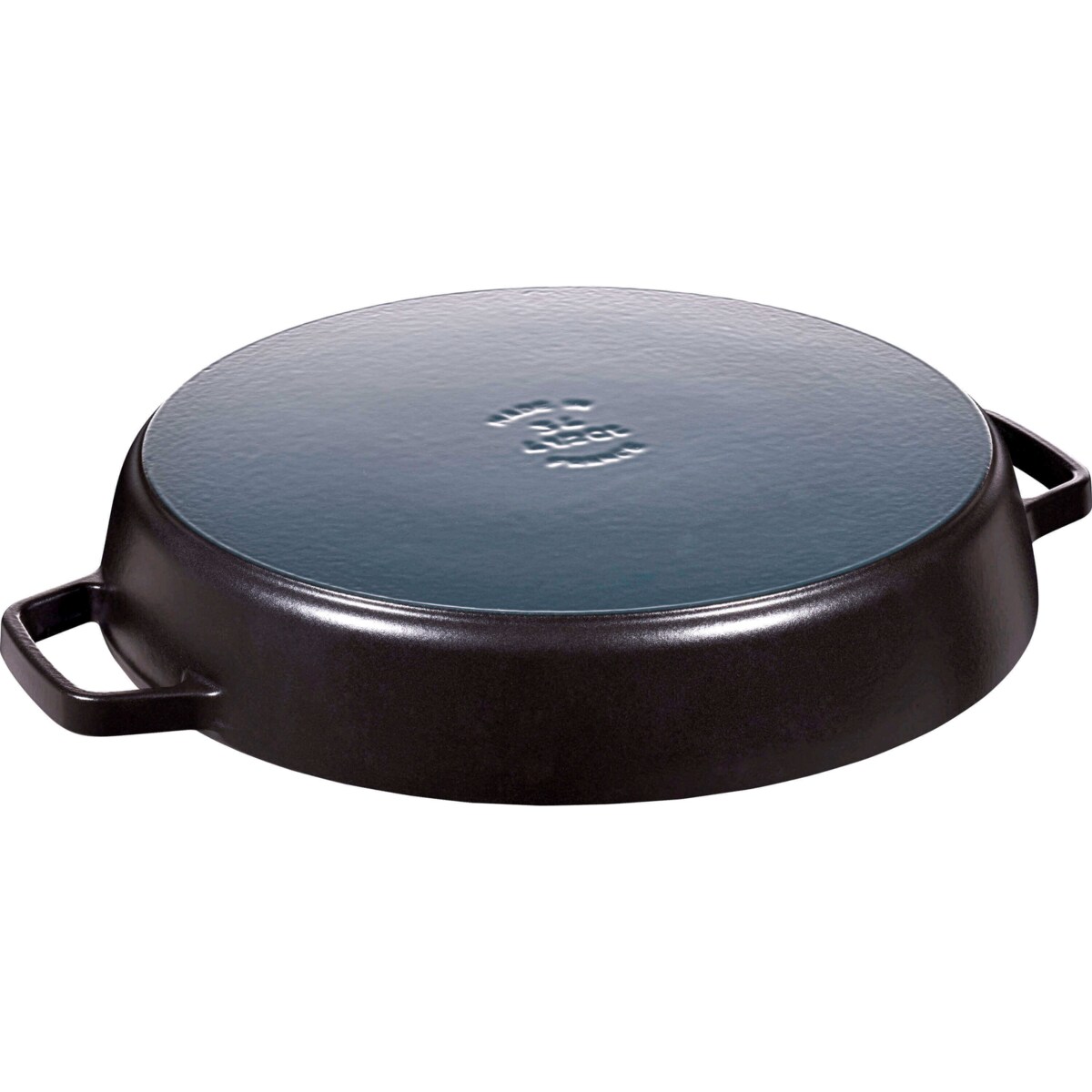 STAUB Patelnia żeliwna z dwoma uchwytami 26 cm, czarny