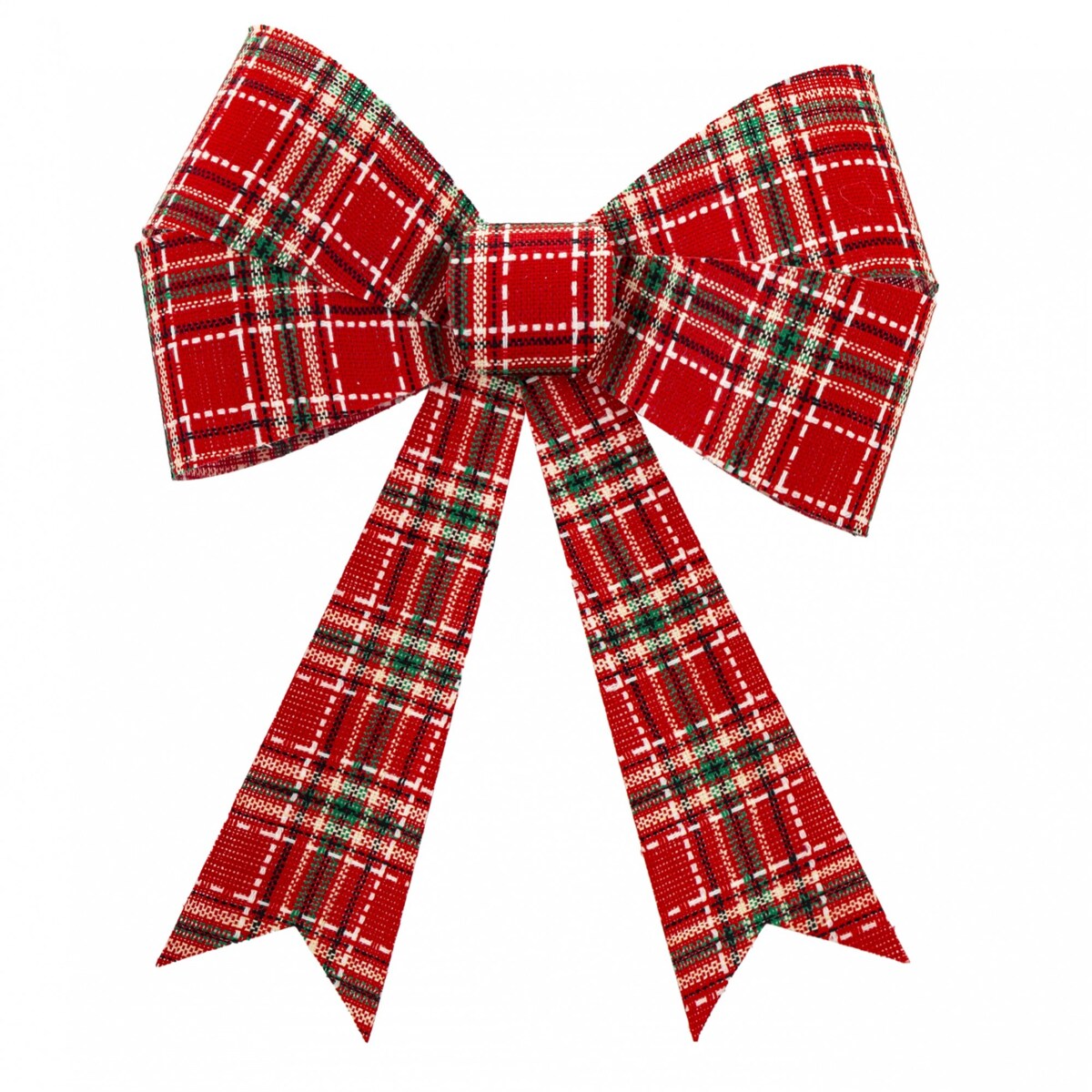 Dekoracja - kokarda kpl. 4 szt. 35x30x5 cm ARCUS kratka czerwona