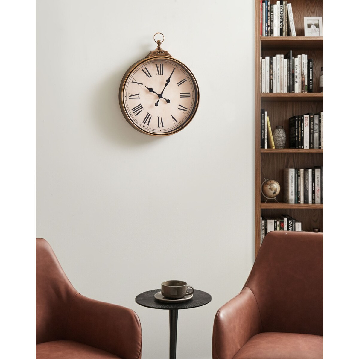 Zegar ścienny GANDIA 40 cm Złoty