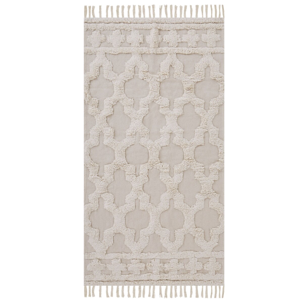 Dywan bawełniany 80 x 150 cm beżowy SULUOVA