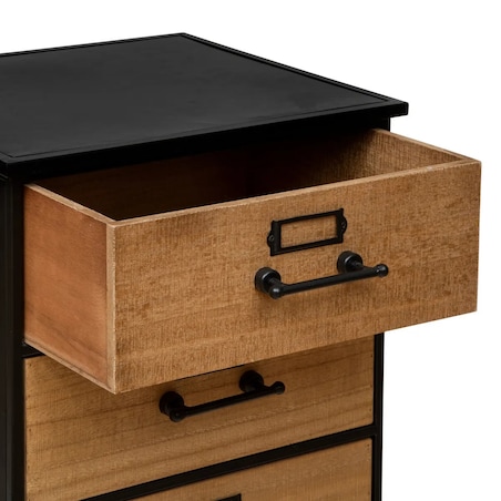 Komoda metalowa na kółkach z 5 szufladami Baris