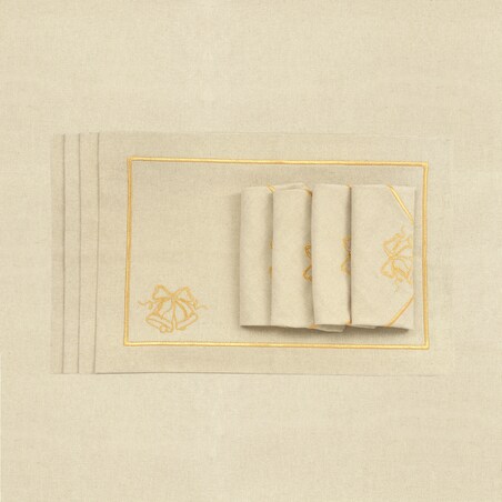 Podkładki Candy Cane Jouful Christmas Goldenline – komplet 6 szt.