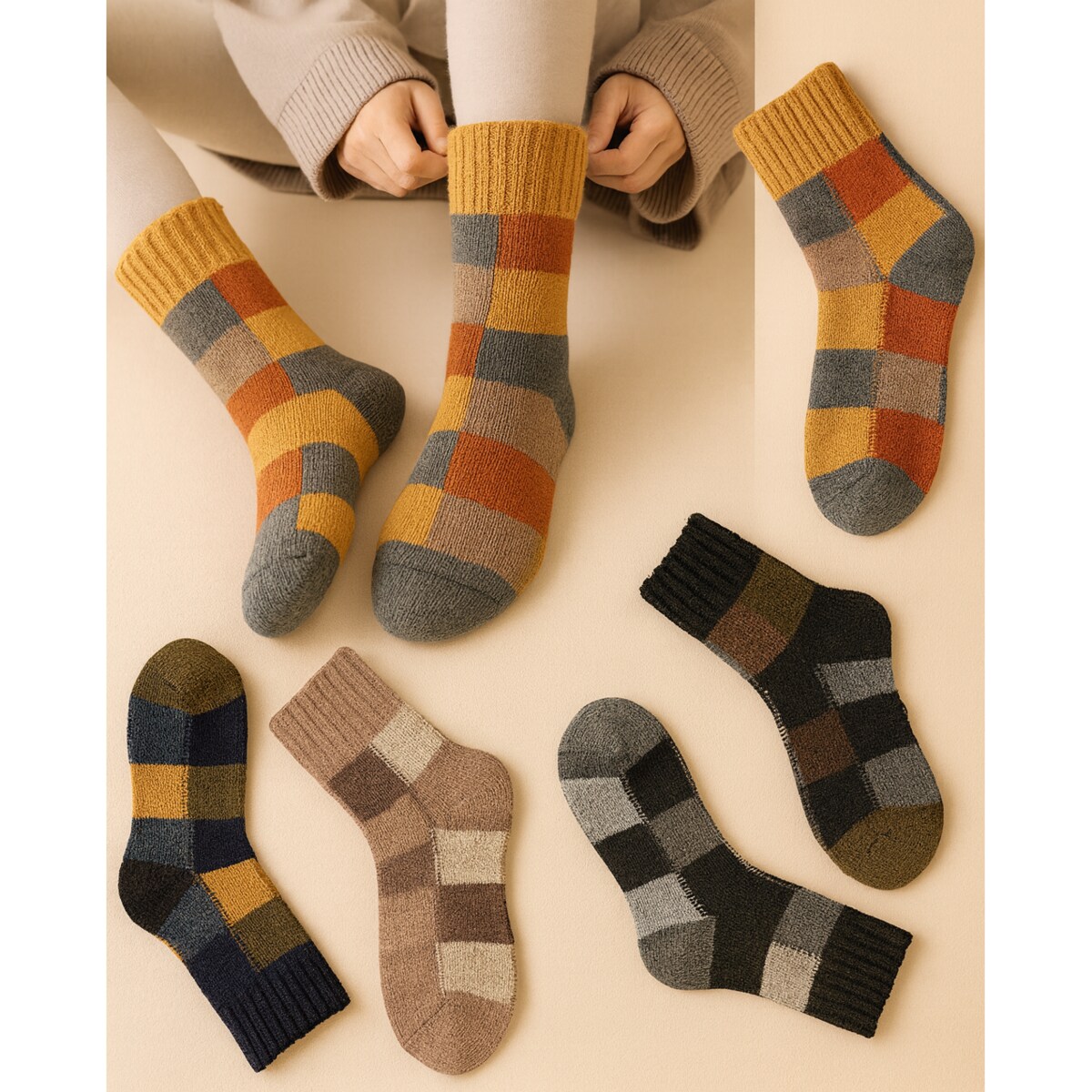 Zestaw 5 par skarpet wełnianych Classic Wool