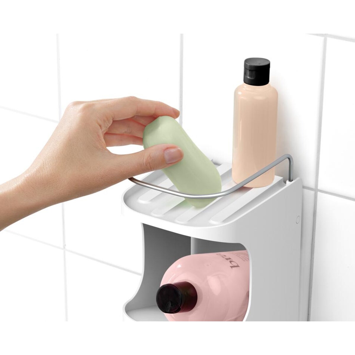 Organizer pod prysznic L Capsule, 45 x 12.5 x 15.3 cm, Joseph Joseph