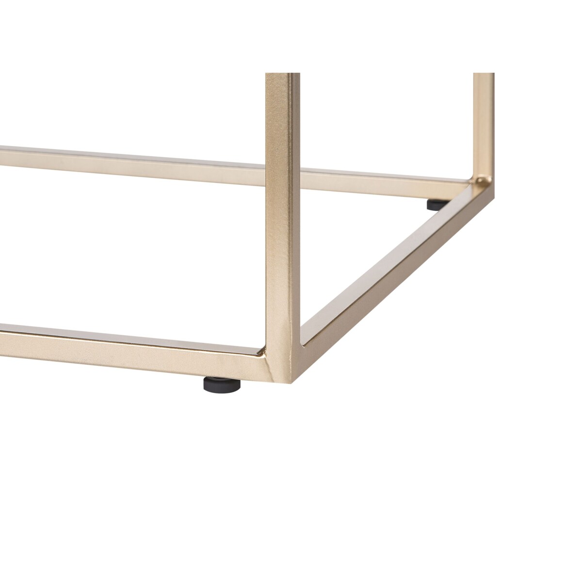 Stołek futrzany biały MANHATTAN