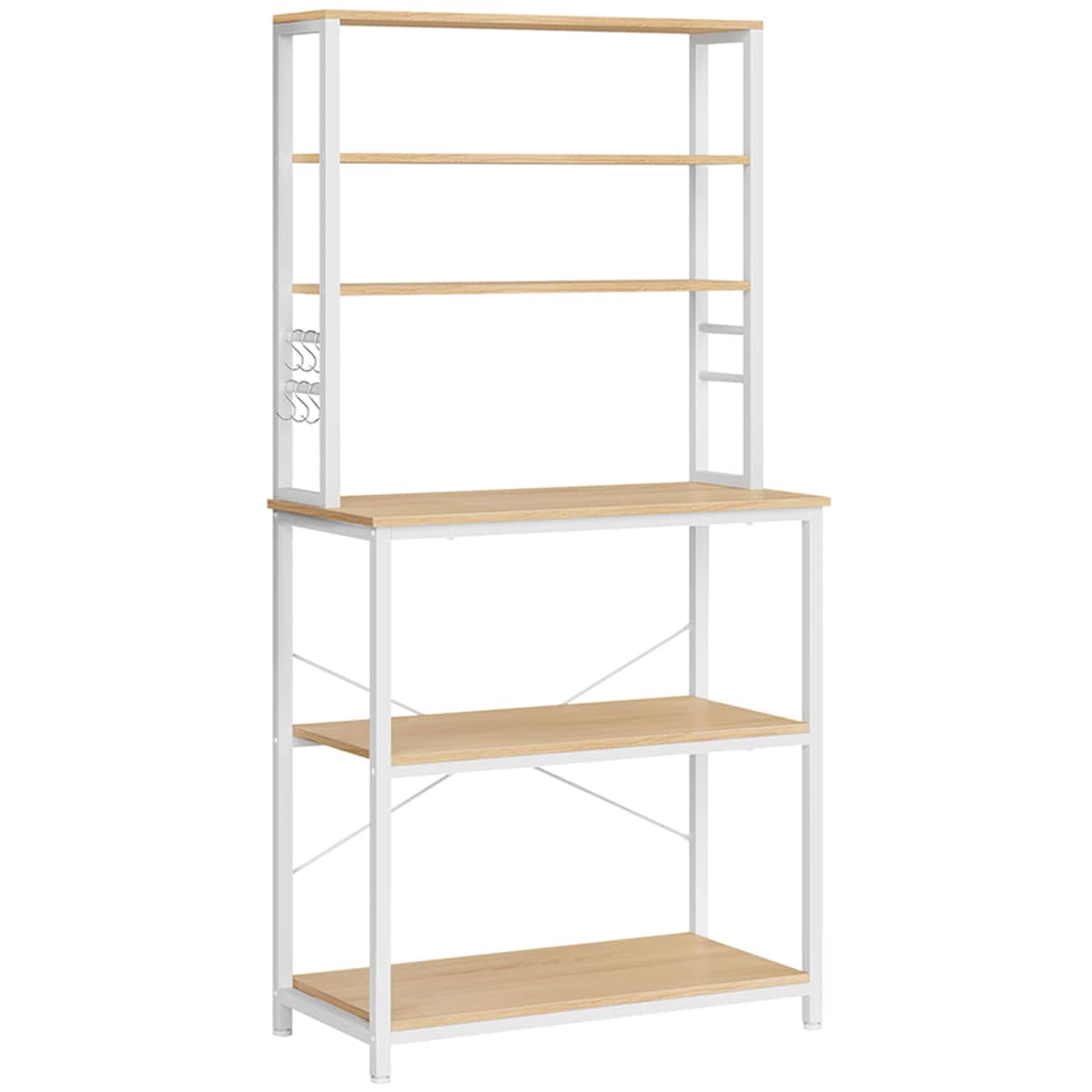 Szafka Kuchenna Wyspa z Półkami Nowoczesny Regał - Dąb