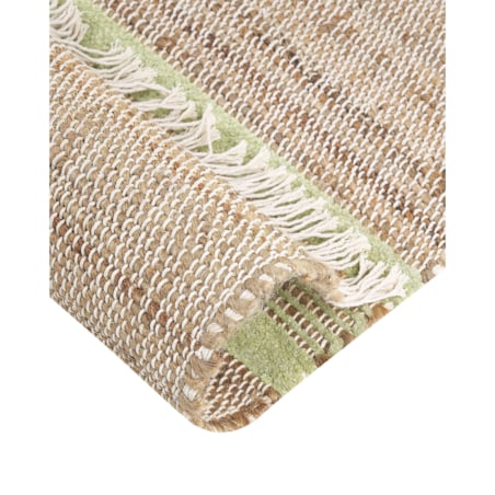 Dywan z juty 80 x 300 cm beżowo-zielony TALPUR