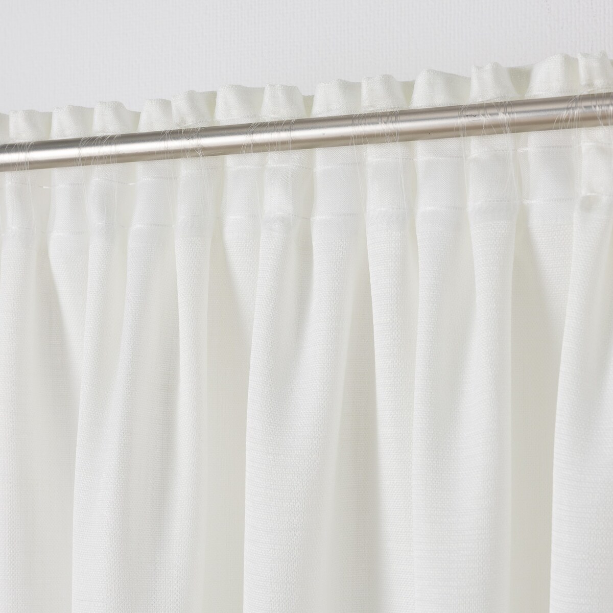 Zasłona na taśmie marszczącej strukturalna ecru 140 x 280 cm 1 szt. 140x280 biały