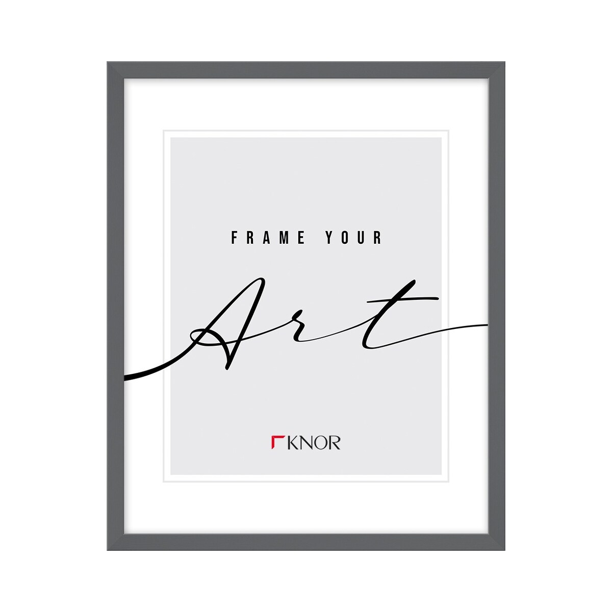 Szare ramki, 10x15 cm, ramka na zdjęcie, Knor - szare ramki do zdjęć i plakatów