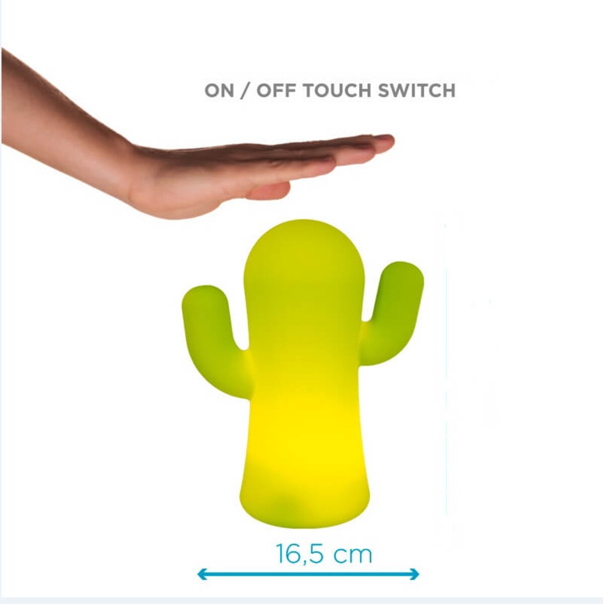 Dotykowa stołowa lampa ogrodowa Panchito LUMPCT20VWLNW King Home IP43 limonkowa