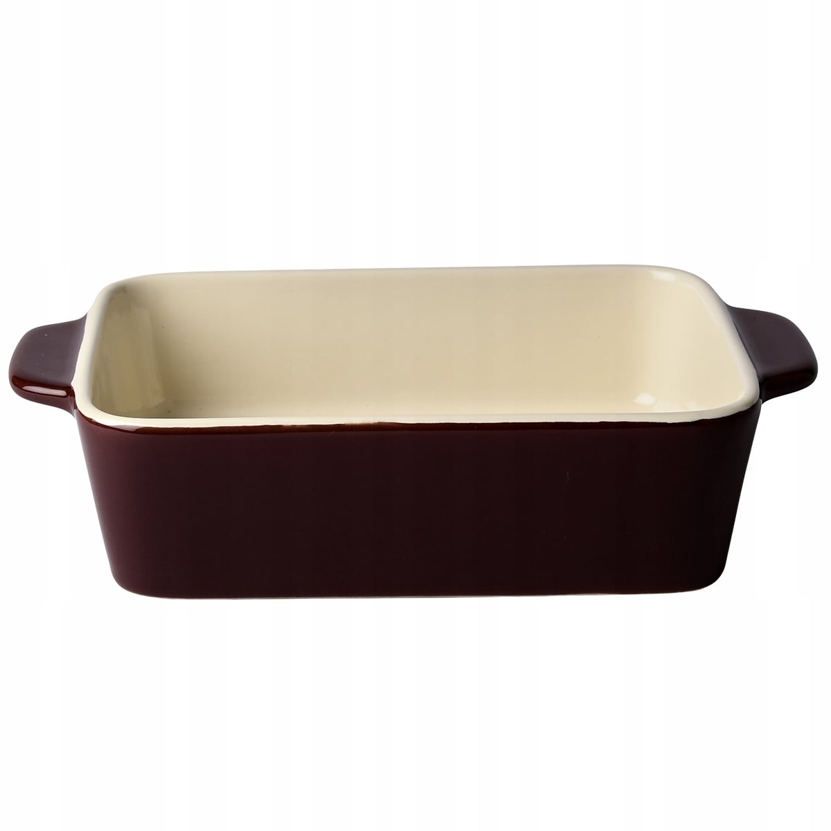 NACZYNIE ŻAROODPORNE MAŁE 20cm BORDOWE CERAMICZNE DO PIEKARNIKA ZAPIEKANIA