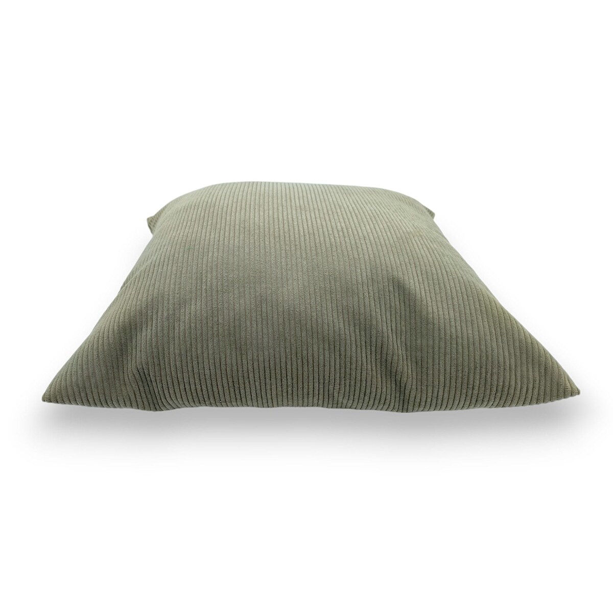 Szałwiowa sztruksowa poduszka dekoracyjna 50x50 Iga szara zieleń