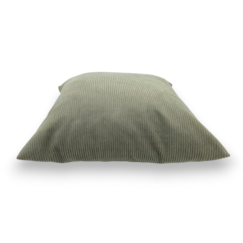 Szałwiowa sztruksowa poduszka dekoracyjna 50x50 Iga szara zieleń