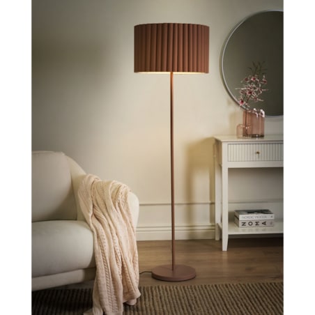 Lampa podłogowa LOURENS Metal Jasnobrązowy