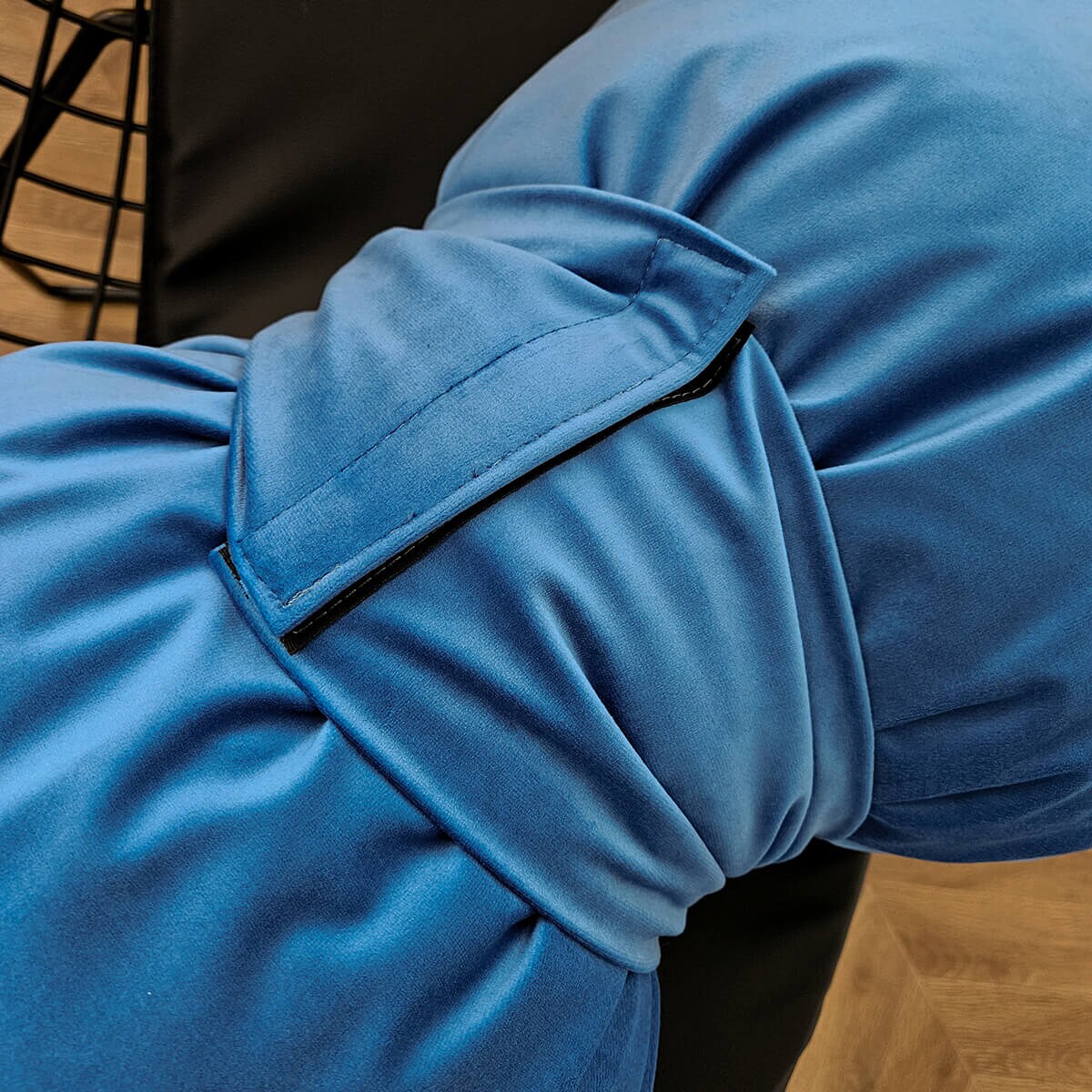 Poduszka XMAS wzór XM51 | Kokarda niebieska 40 x 60 cm