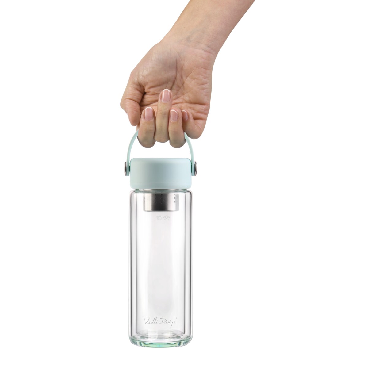Butelka z podwójną ścianką i zaparzaczem Fuori 350 ml miętowa 30190