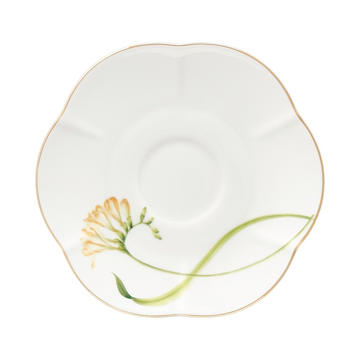 VILLA ITALIA Filiżanka do herbaty porcelanowa 200 ml ze spodkiem AROMA di FRESIA