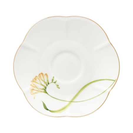 VILLA ITALIA Filiżanka do herbaty porcelanowa 200 ml ze spodkiem AROMA di FRESIA