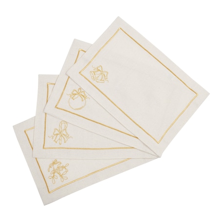 Serwetki Christmas Joyful Christmas Goldenline – komplet 4 szt.