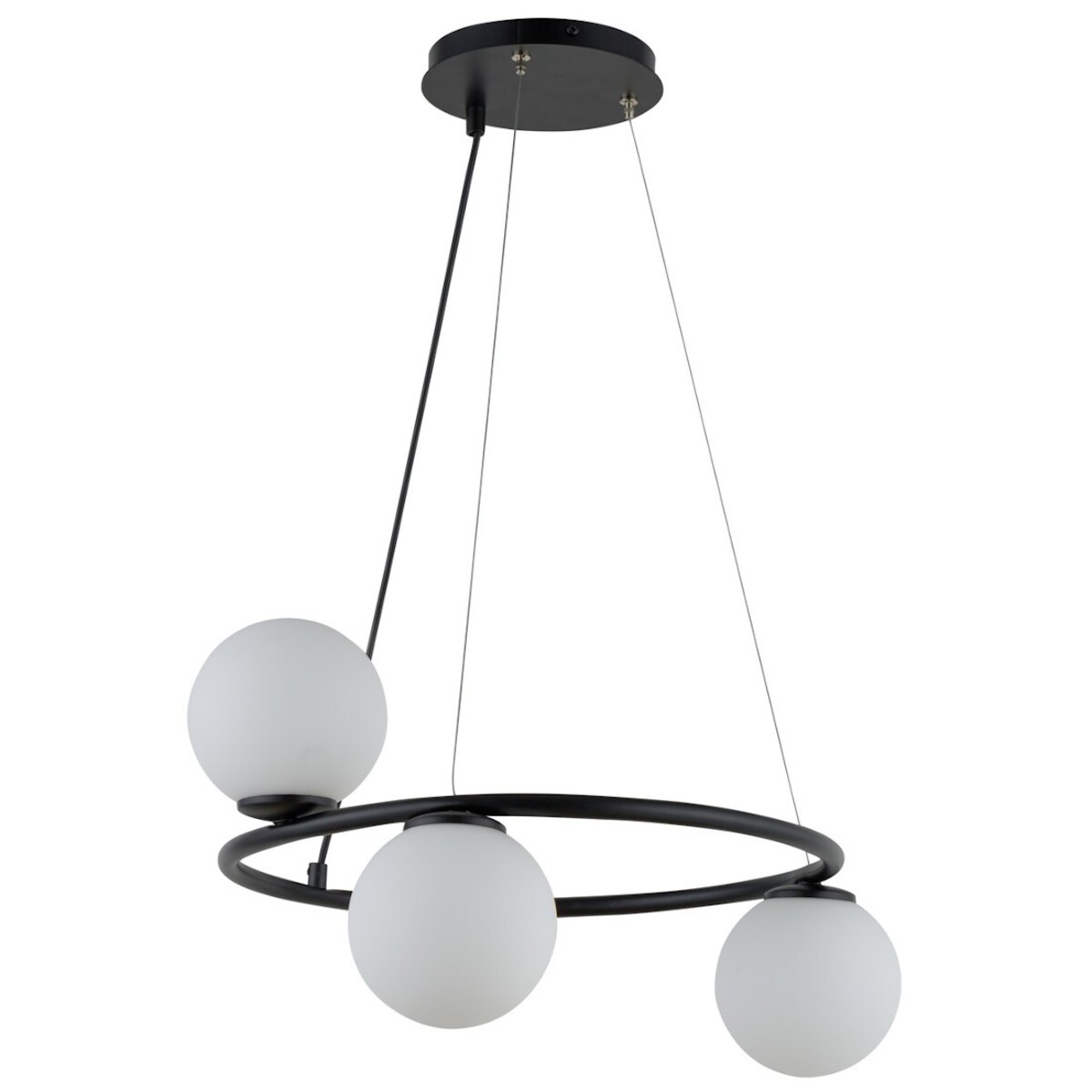 Modernistyczna lampa wisząca GAMA KOŁO Sigma do jadalni czarny