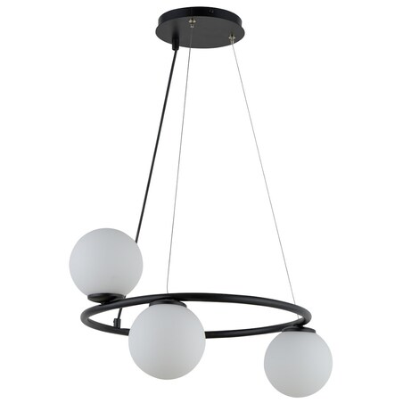 Modernistyczna lampa wisząca GAMA KOŁO Sigma do jadalni czarny