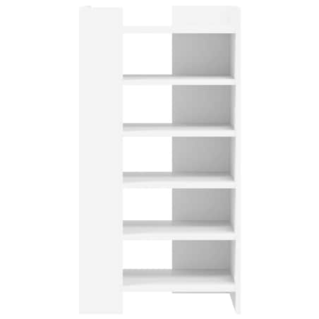 vidaXL Szafka na buty, biała, 52x37,5x100 cm, materiał drewnopochodny