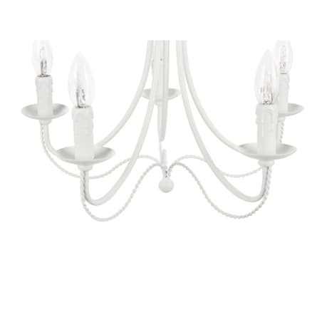 Żyrandol metalowy biały DABUS