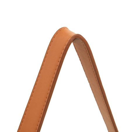 vidaXL Lustro ścienne na pasku, 60 cm, srebrne