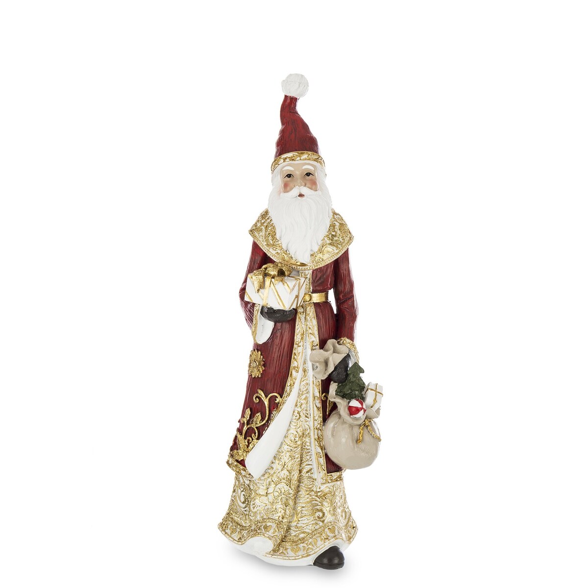 Figurka - Mikołaj z prezentami 35x12 cm