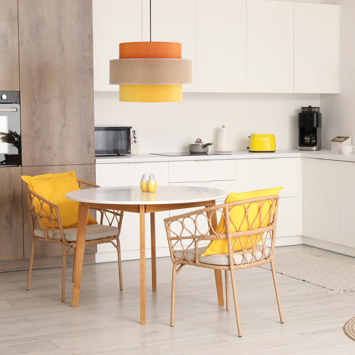 Lampa wisząca TK Lighting TRIO JUTA MIX 2783 jutowa 50 cm E27 regulowana do salonu jadalni kuchni