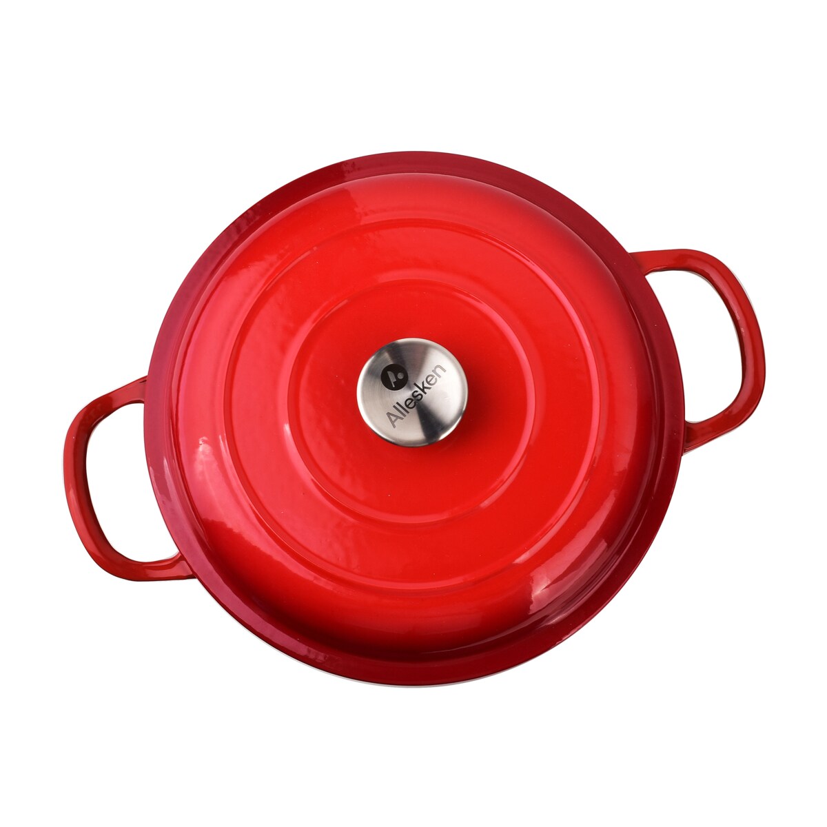 RODELUXE Brytfanna niska żeliwna emaliowana 26x26xh11cm