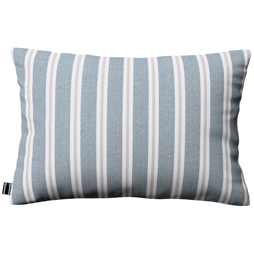 Poszewka Kinga na poduszkę prostokątną 60x40 niebiesko-beżowe pasy