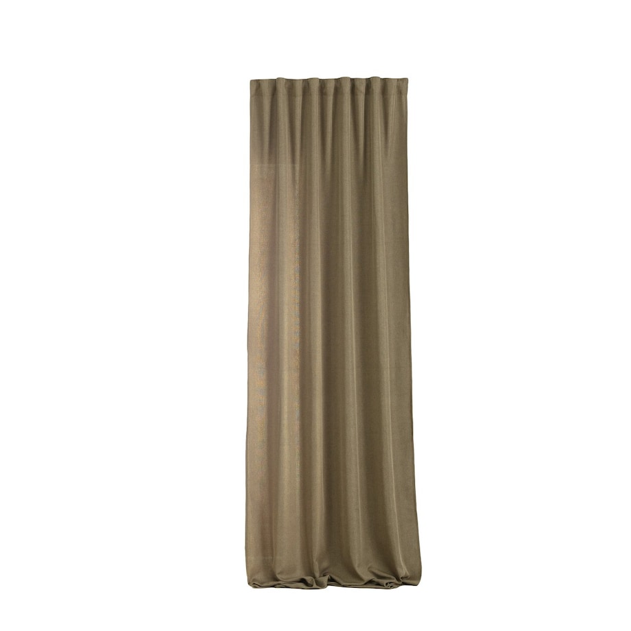 Zasłona BASIC na taśmie marszczącej 140x300cm jasne khaki 1 szt. 140x300 zielony-brązowy