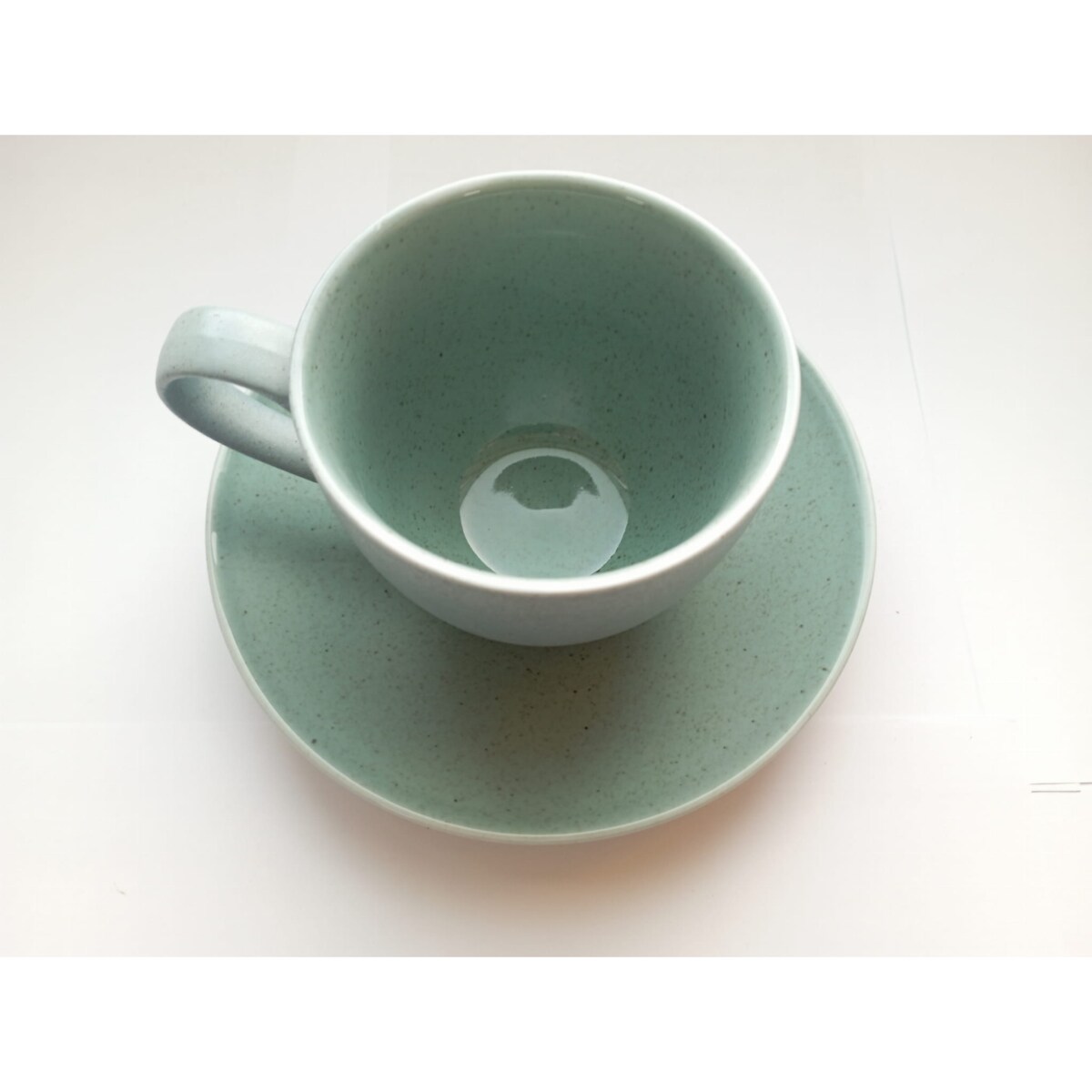 Alumina Bogucice Filiżanka ze Spodkiem 300 ml Granite mint Blue Porcelana