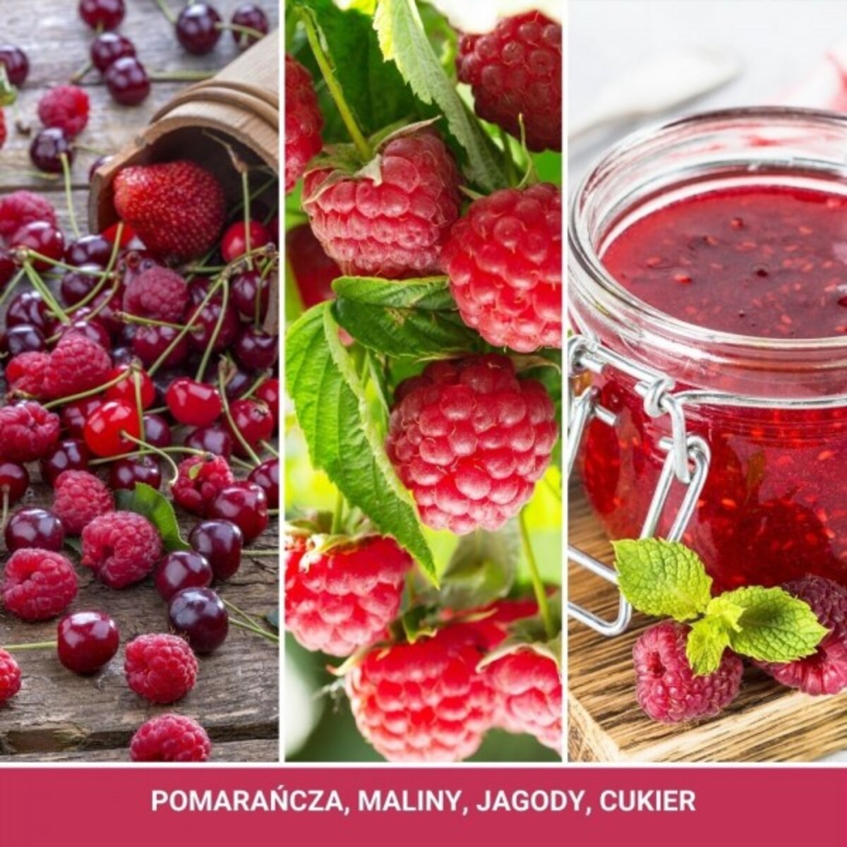 YC SIGNATURE – Świeca średnia RED RASPBERRY