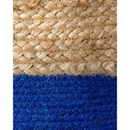 Zestaw 2 koszy jutowych granatowy z beżowym GAJAR