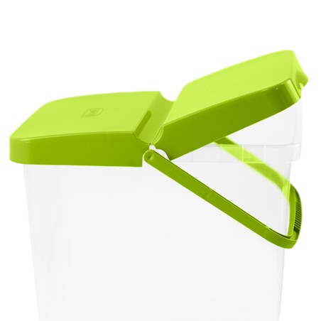 Pojemnik Plastikowy Na Karmę Proszek Z Klapą Pokrywką 10 L Zielony