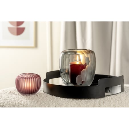 Wazon szklany 9 cm jagodowy BELLAGIO - Leonardo