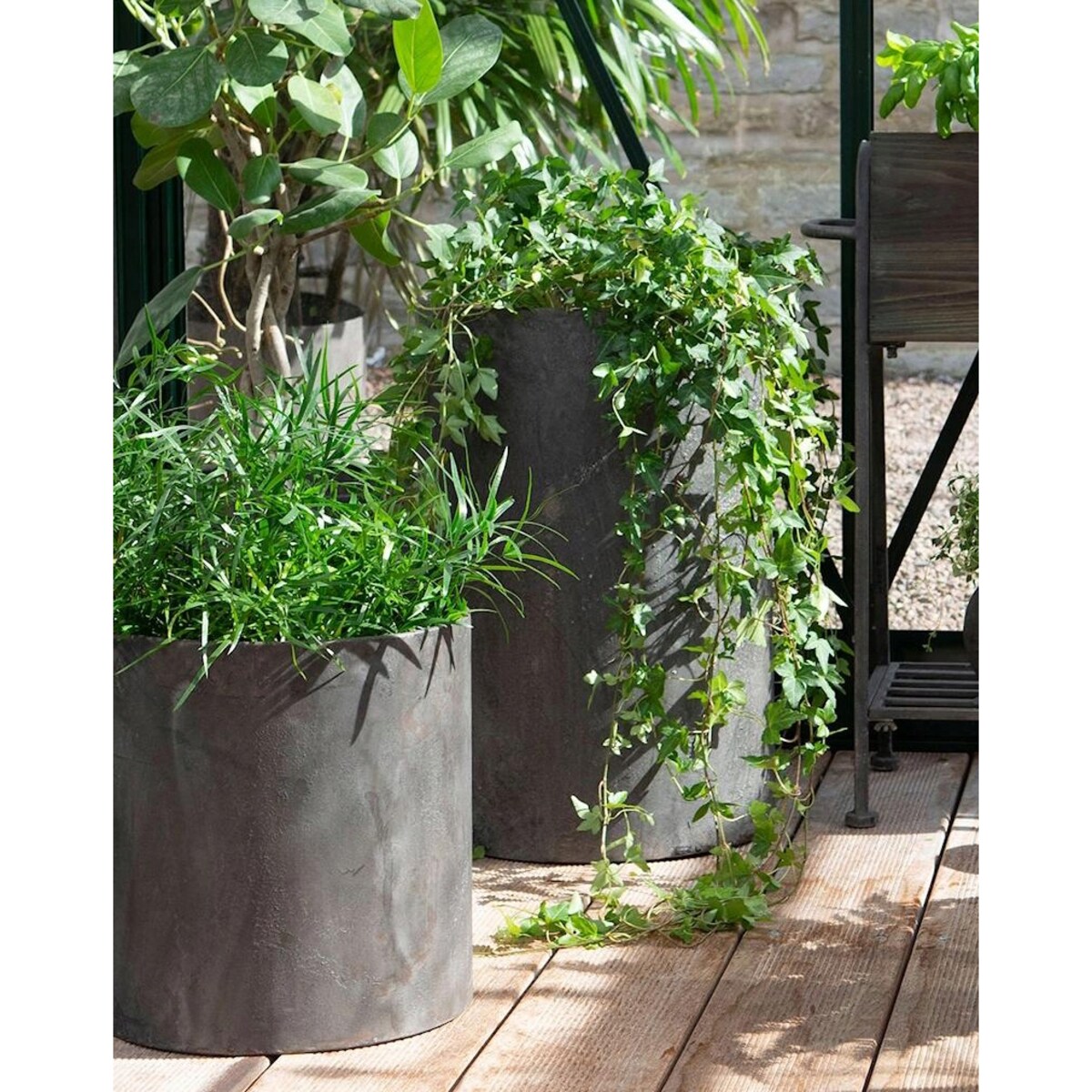 DONICZKA NA BALKON TARAS DUŻA 60cm DO PALMY TRAWY DOMU LOFT 3 SZT DONICA