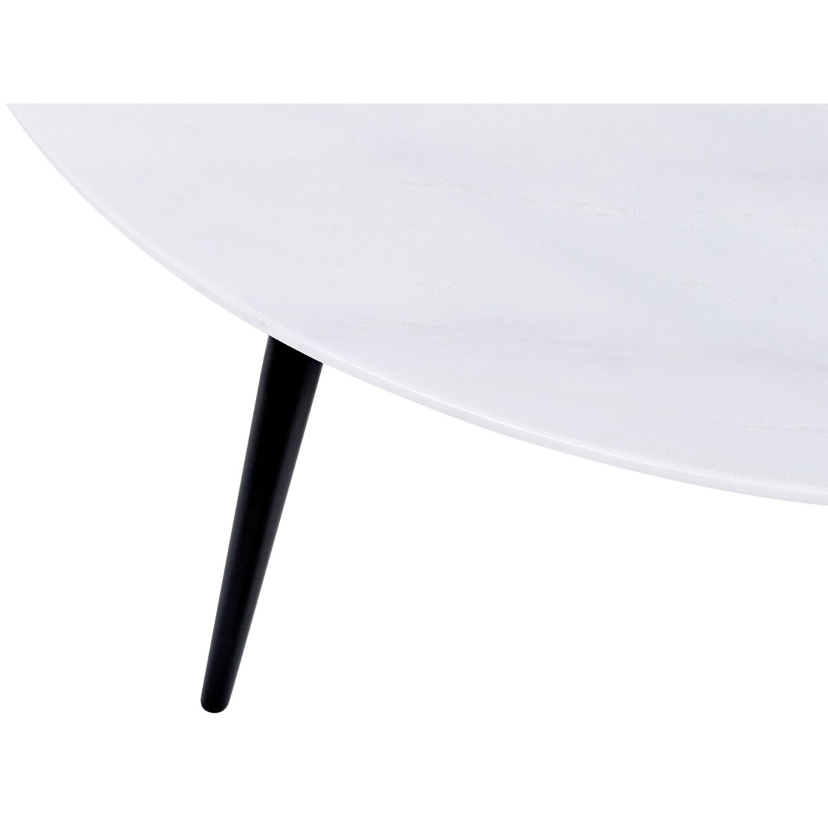 Stolik kawowy efekt marmuru biało-czarny EFFIE