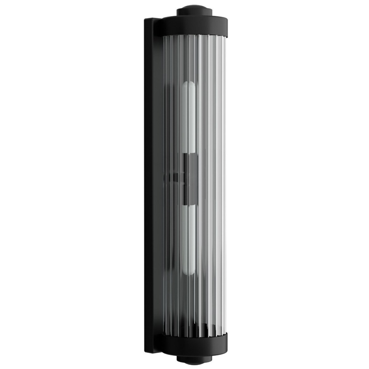 LAMPA ścienna Fumi Parette Nero IP44 Orlicki Design szklana OPRAWA tuba kinkiet do łazienki IP44 czarny