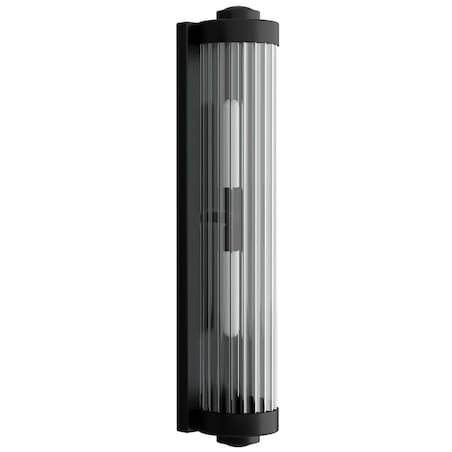 LAMPA ścienna Fumi Parette Nero IP44 Orlicki Design szklana OPRAWA tuba kinkiet do łazienki IP44 czarny