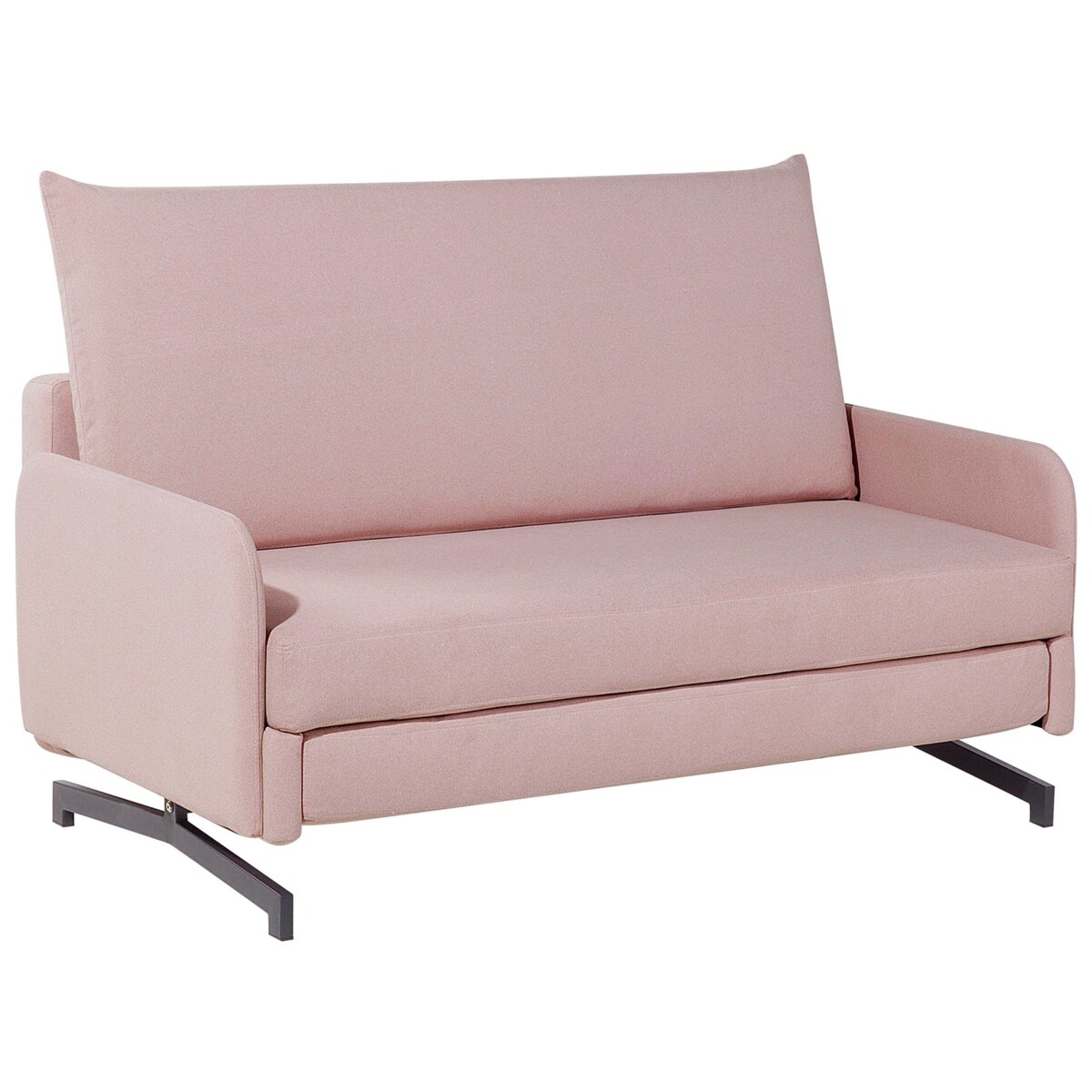 Sofa rozkładana BELFAST Różowy dla 2 osób