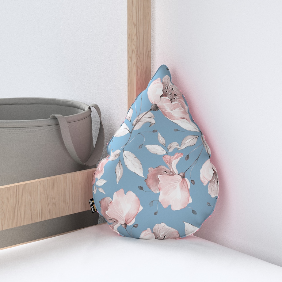 Poduszka Sweet Drop z minky, niebiesko-różowy, 55x15x35cm, Magic Collection